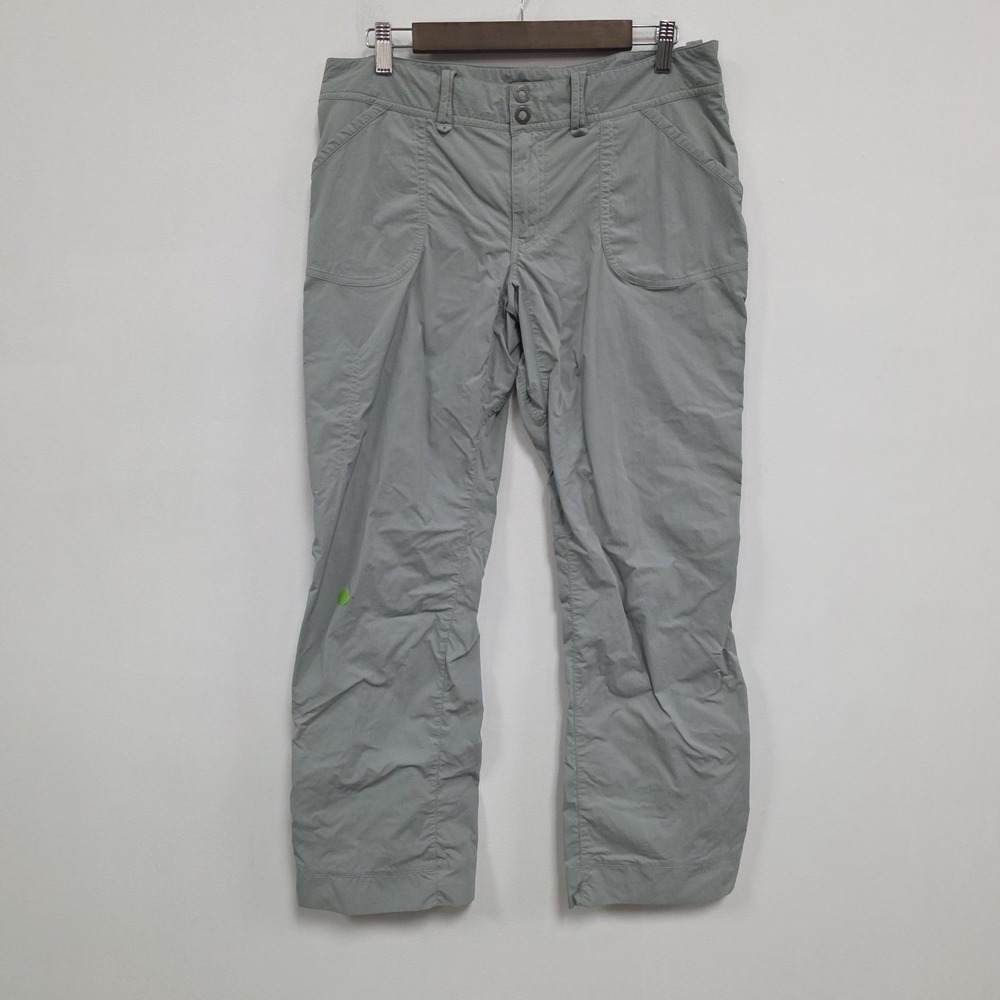 Arcteryx Womens Nylon Hiking Pants Size‎ 10 Gray Bootcut Cargo Pockets Logo